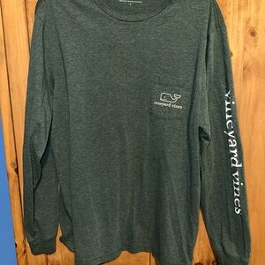 Vineyard Vines Forest Green Logo Tee